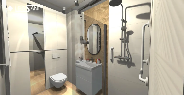 Urządzamy małe wnętrze! Projekt łazienki 4m²