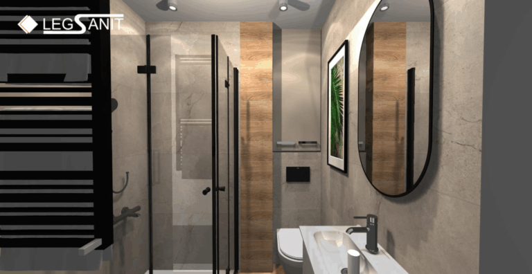 Małe wnętrze, wielki efekt – projekt łazienki 2,44 m²