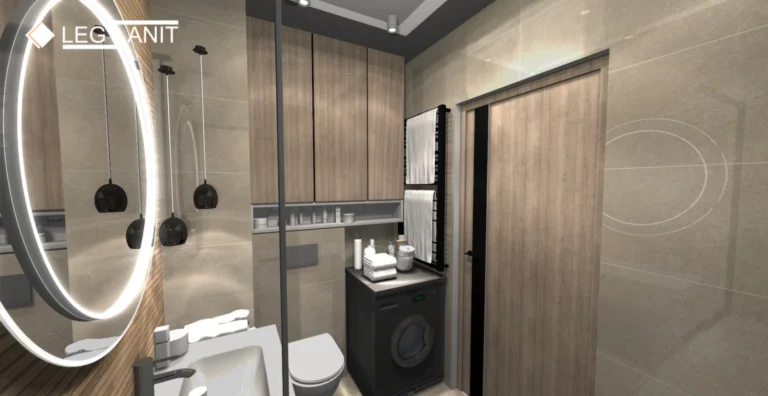 Łazienka 4,36 m² – funkcjonalna metamorfoza małej przestrzeni