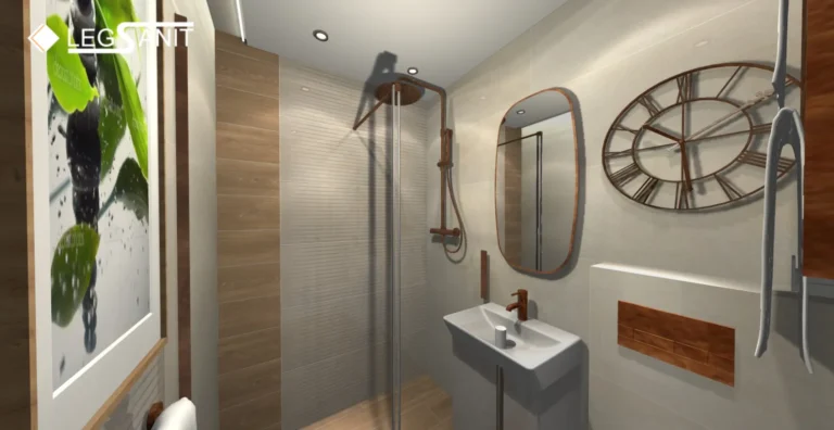 Łazienka 4,32 m² o wysokości 2,4 m