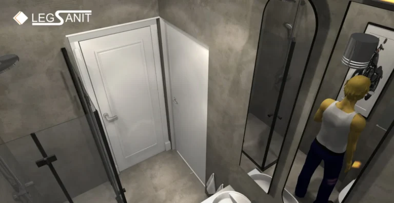 Męska łazienka na 2,94 m² – funkcjonalny projekt z charakterem